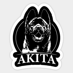 Funny Proud Akita dog portrait gift present Sticker